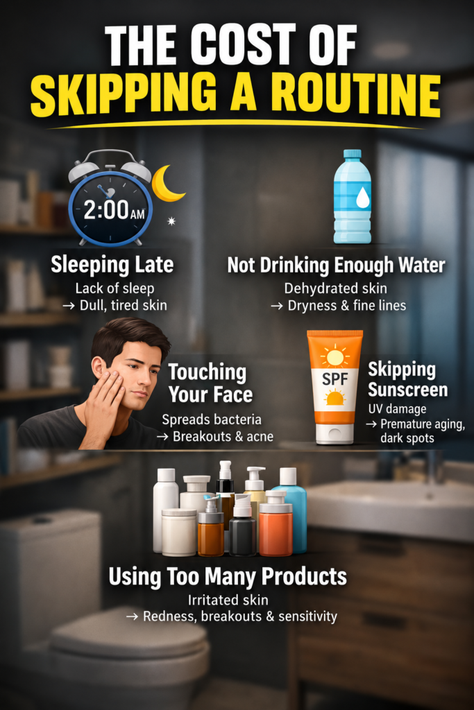 cost of skipping the daily skin care routine