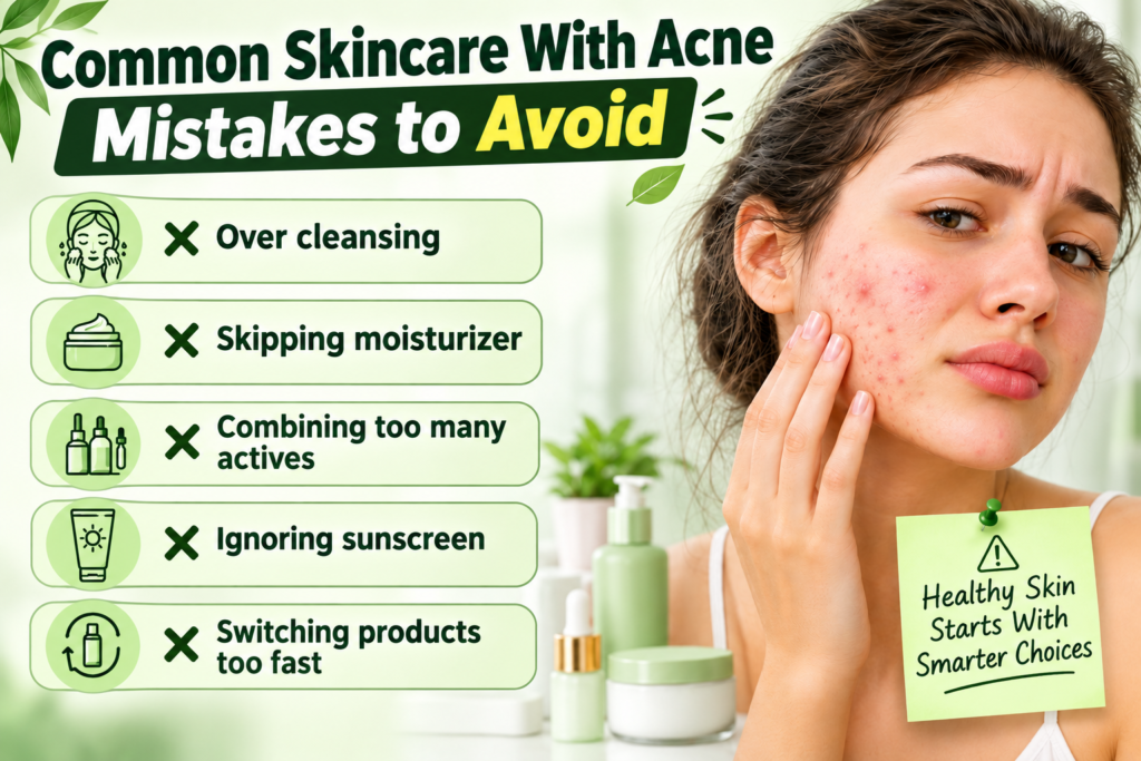 Common Skincare With Acne Mistakes to Avoid