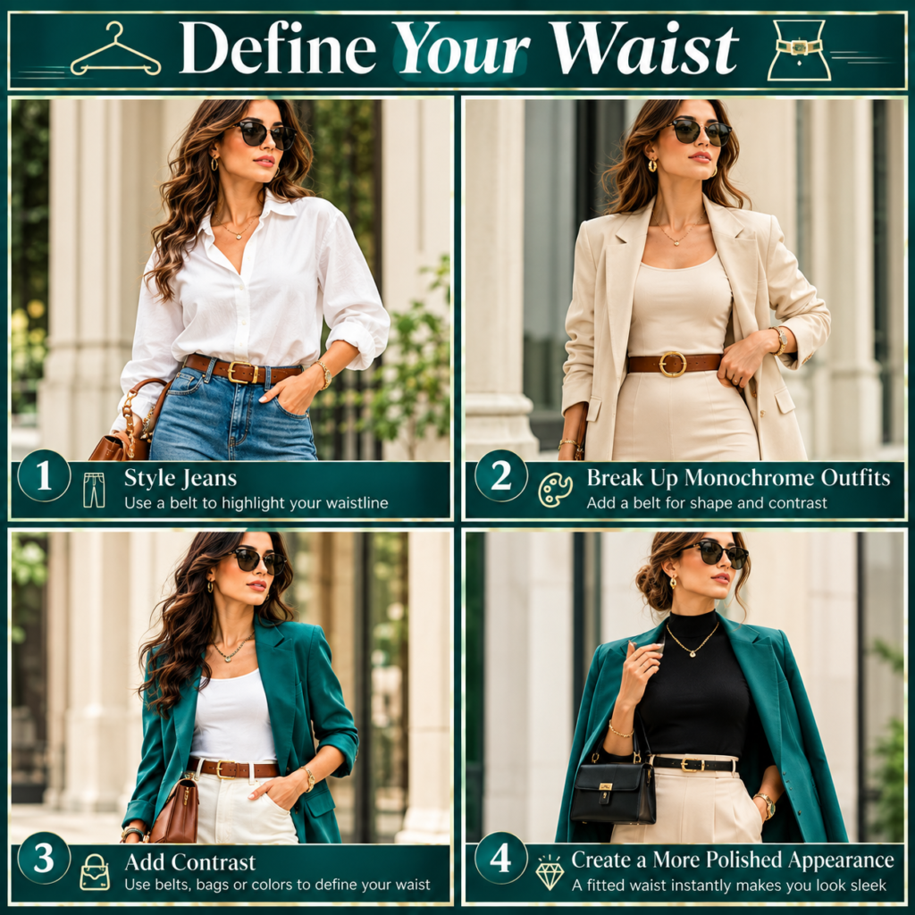 fashion belts as woman fashion accesso