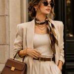 [Accessories for women styled with a neutral outfit]