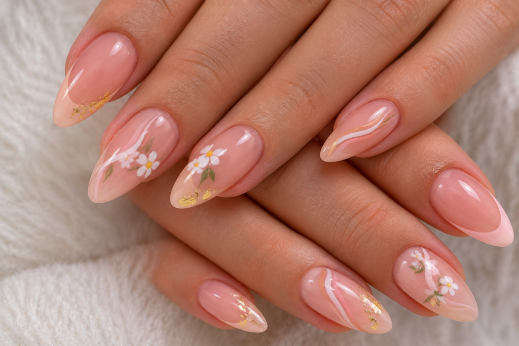 Summer Nail Colors and Natural-Looking Acrylic Nails