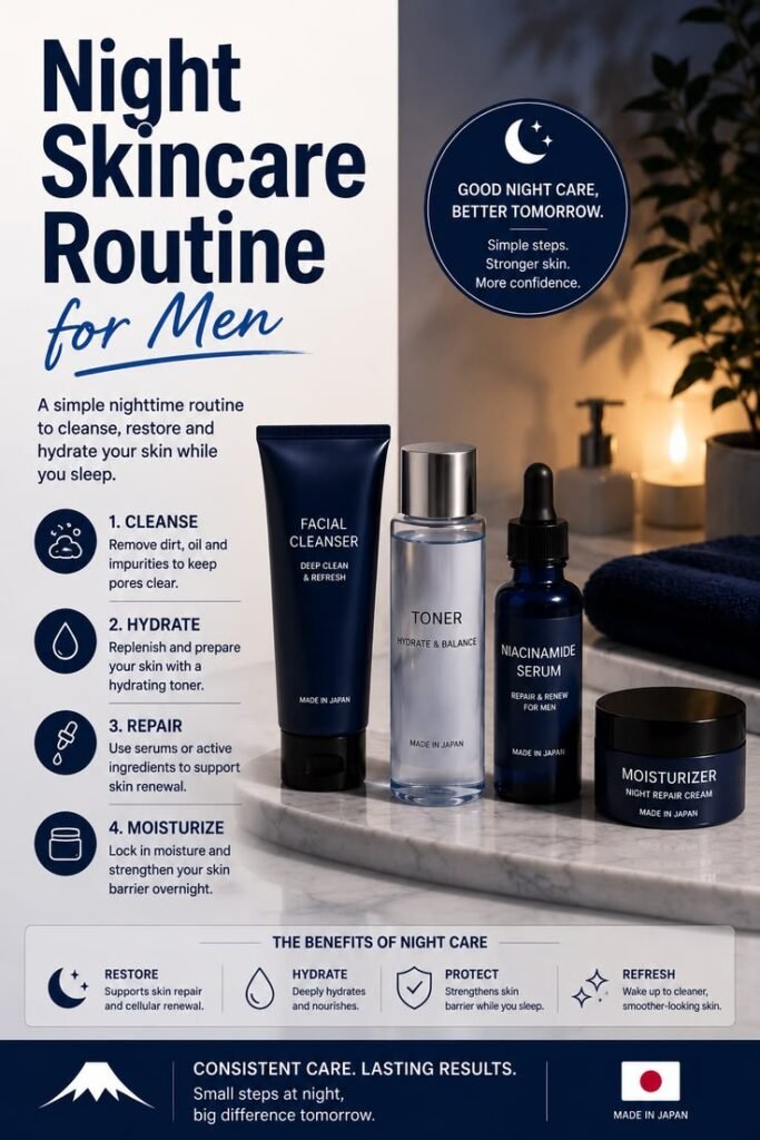 night skin care routine for men