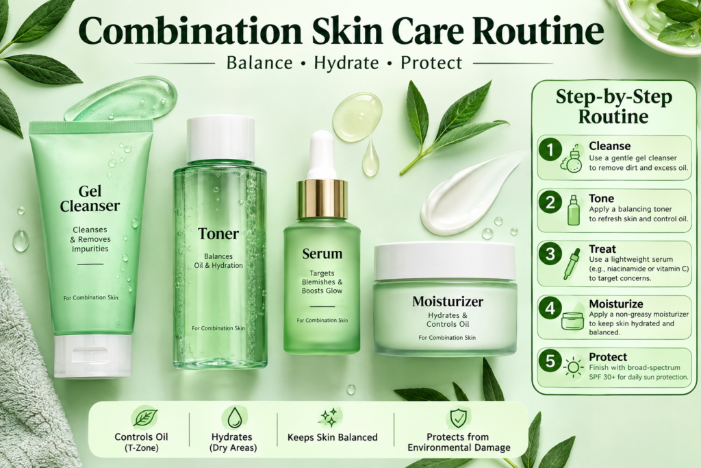 combination skin care products