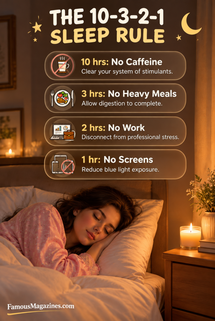 sleep optimization :10-3-2-1-0 Sleep Rule Mean