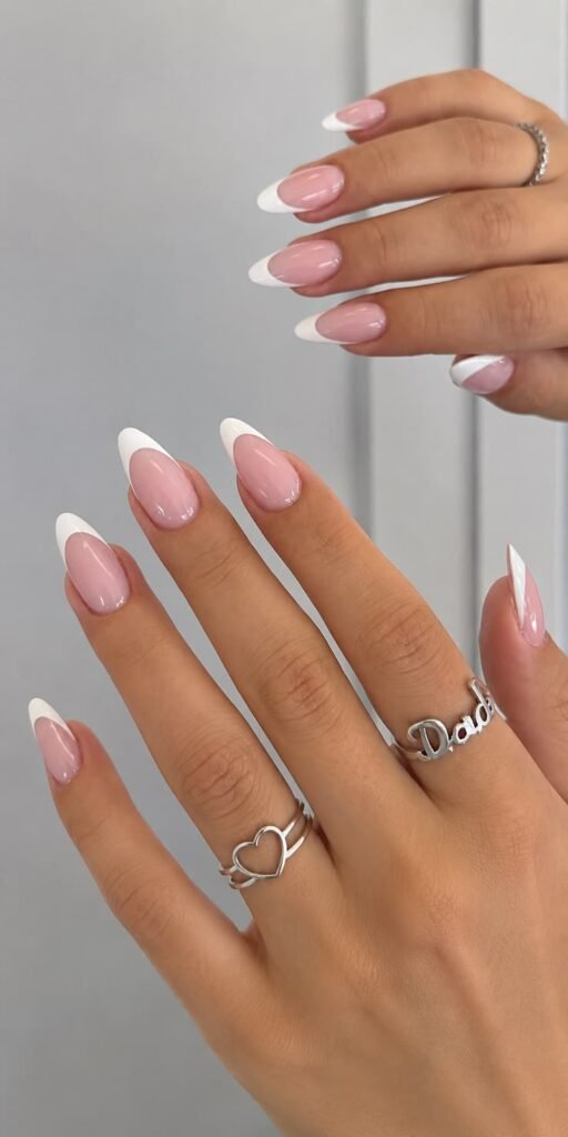 French Nails Almond Shape