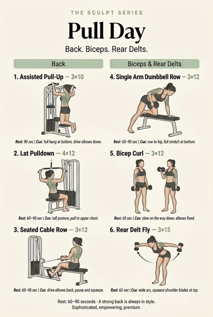 Push-Pull-Legs Workout for Women