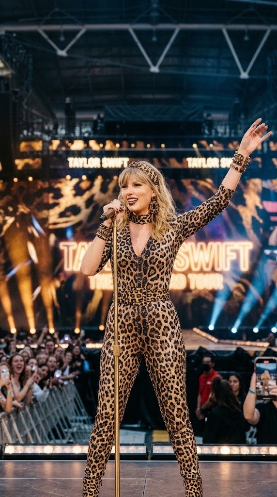 Taylor Swift leopard outfit 