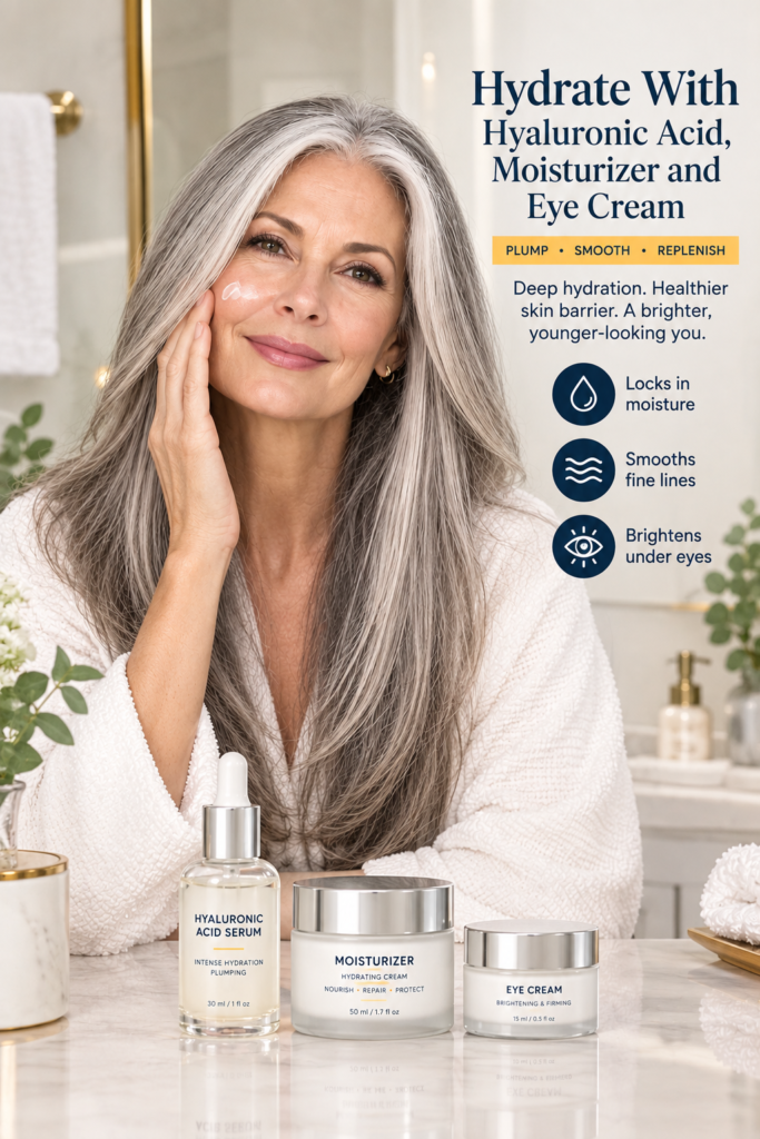 Hydrate With Hyaluronic Acid, Moisturizer, and Eye Cream
