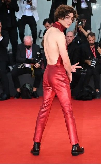 Timothée Chalamet in Haider Ackermann, 2022